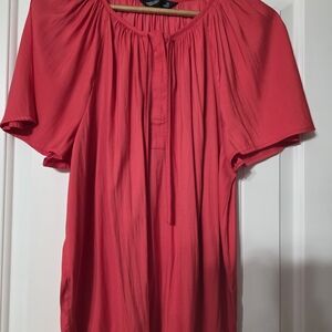 Simply Vera Vera Wang Vibrant Red Blouse